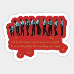 Mr Blonde dance scene Sticker